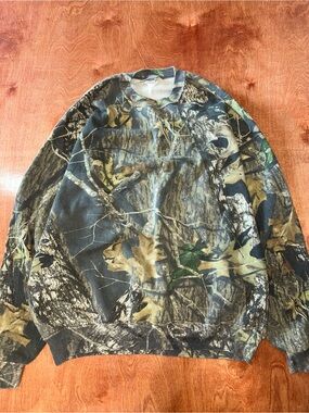 Vintage Camo Mossy Oak Jerzees Sweatshirt